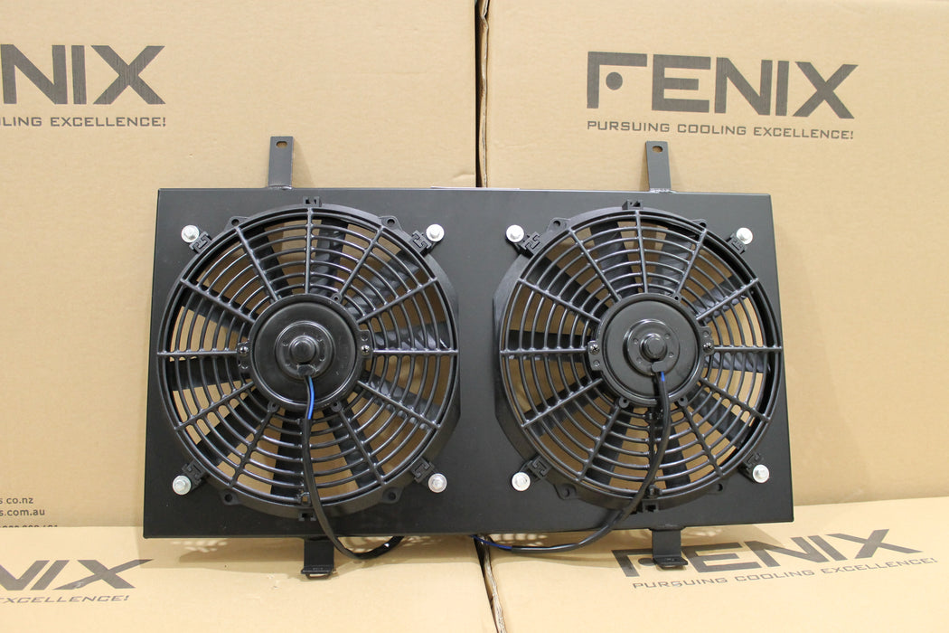Nissan Silvia S14 S15 SR20DET Full Alloy Performance Radiator & Fan Shroud Kit.