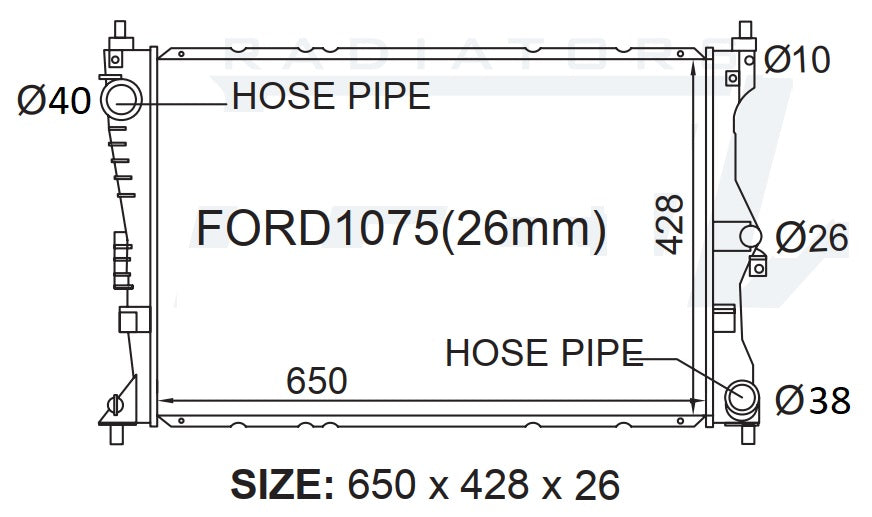 Radiator | Ford | Falcon | FG | Fenix Radiators