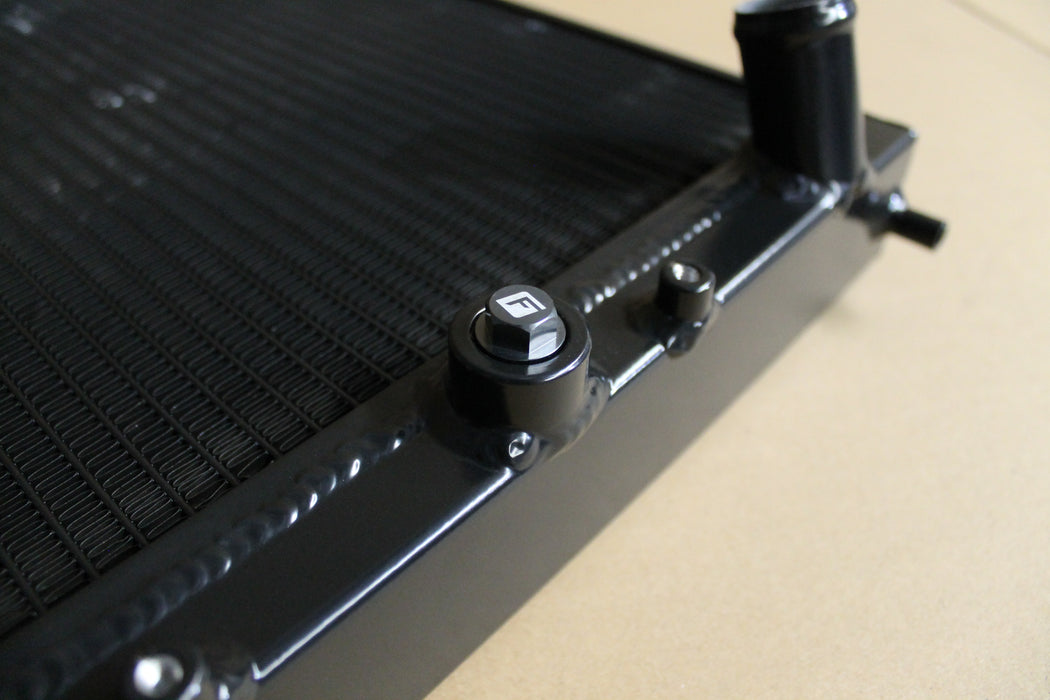 Speed Daddy 2-Row Full Aluminum Racing Radiator For Civic EK/EM D16/B16 Auto | Polished With Silver Brackets