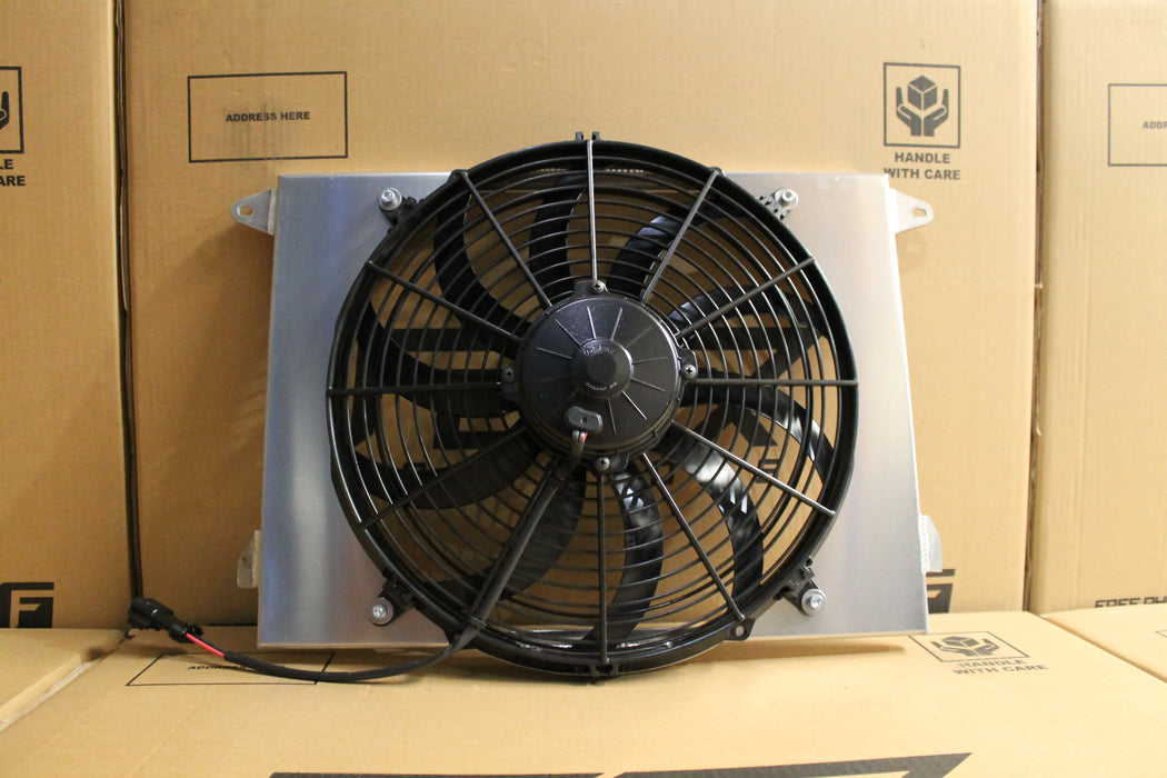 Daihatsu Feroza Custom Built Shroud & 14" Spal Fan.