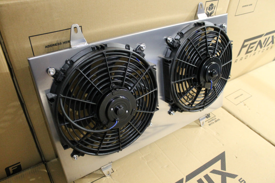 Nissan Skyline R32 GTS-T-GT-R Full Alloy Performance Radiator & Fan Shroud Kit.