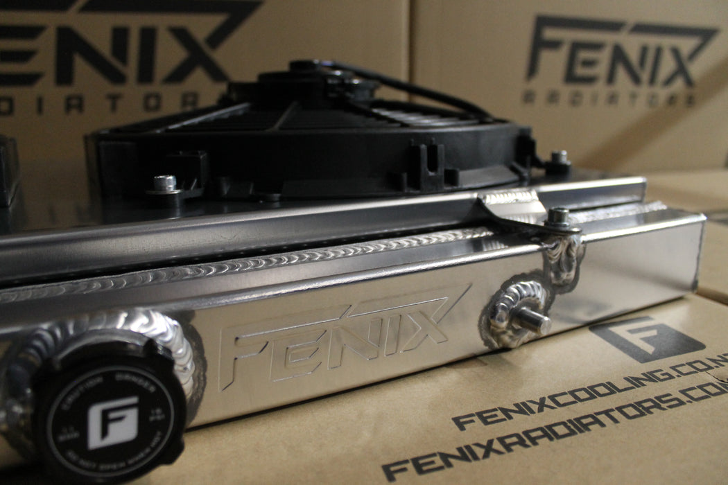 Nissan Skyline R32 GTS-T-GT-R Full Alloy Performance Radiator & Fan Shroud Kit.