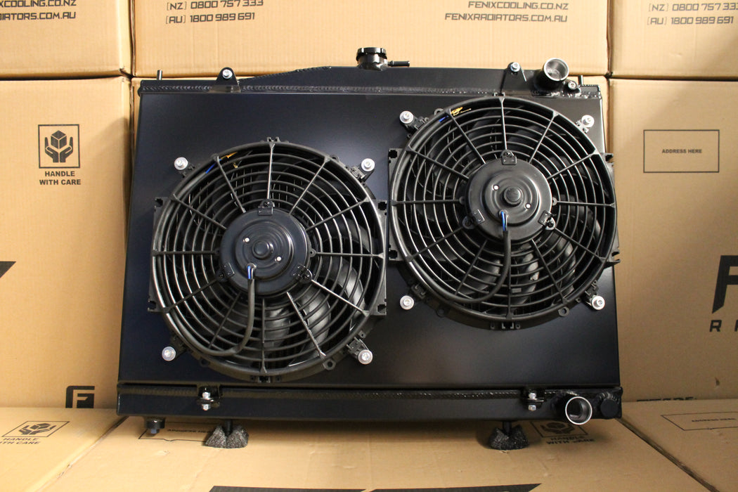 Nissan C34 Stagea RB25 RB26 Full Alloy Performance Radiator & Fan Shroud Kit