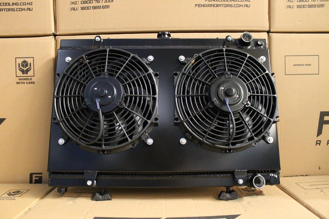 Nissan Skyline R32 GTS-T-GT-R Full Alloy Performance Radiator & Fan Shroud Kit.