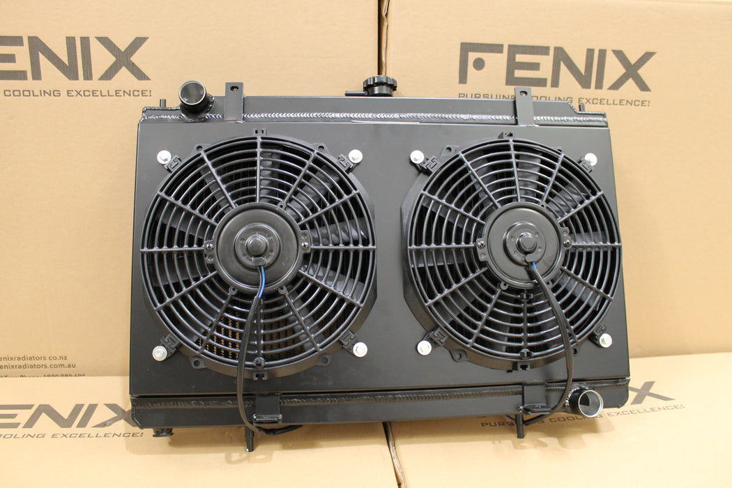 Nissan Silvia S14 S15 SR20DET Full Alloy Performance Radiator & Fan Shroud Kit.