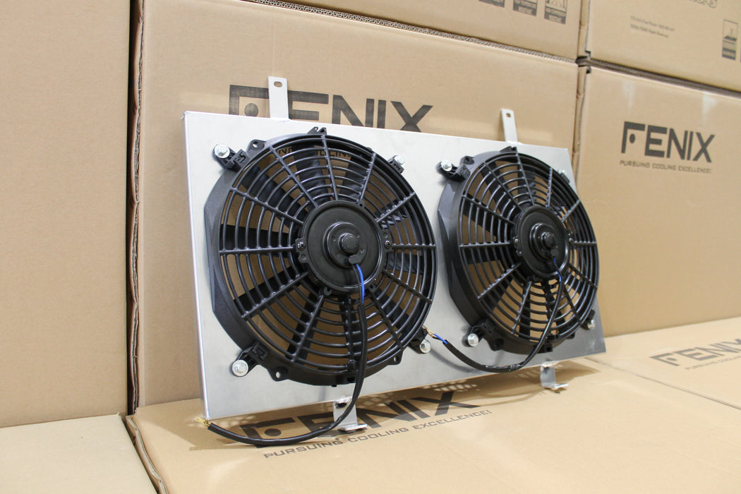 Nissan Silvia S14 S15 SR20DET Full Alloy Performance Radiator & Fan Shroud Kit.