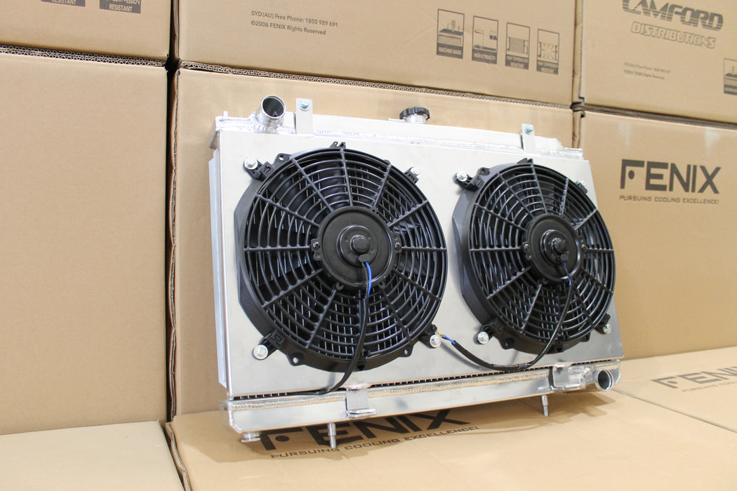 Nissan Silvia S14 S15 SR20DET Full Alloy Performance Radiator & Fan Shroud Kit.
