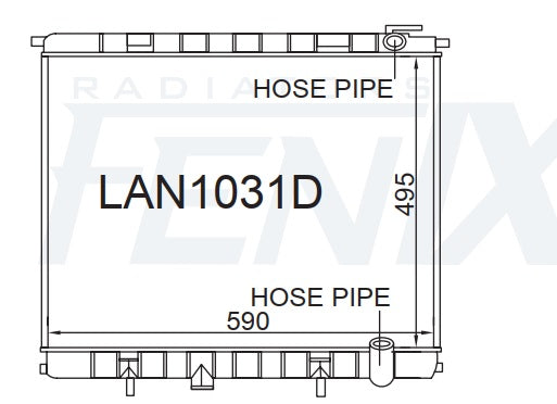 Land Rover One Ten Radiator Landrover Range Rover Radiator (JUN/1998 - MAR/2002). — Fenix Radiators