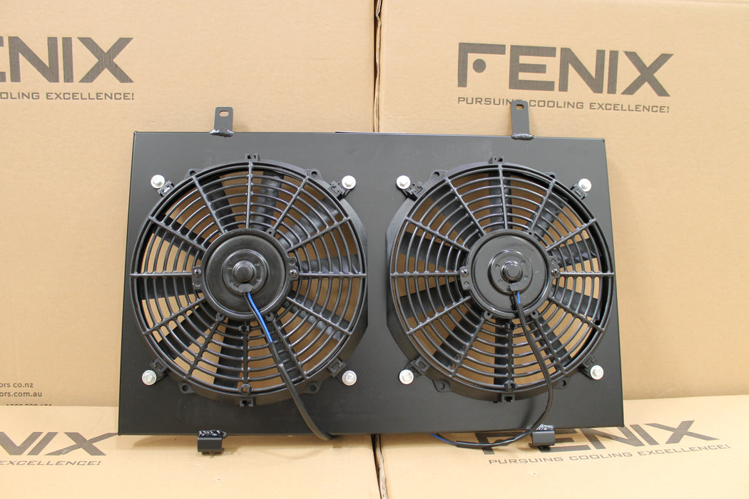 Nissan Skyline R33 R34 Fan Shroud & Fans. — fenixautoparts