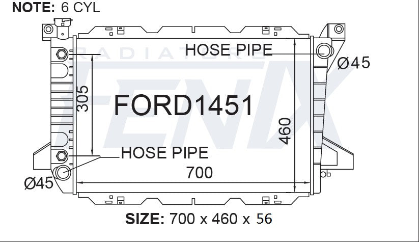 Radiator | Ford | F150 F250 F350 | Fenix Radiators