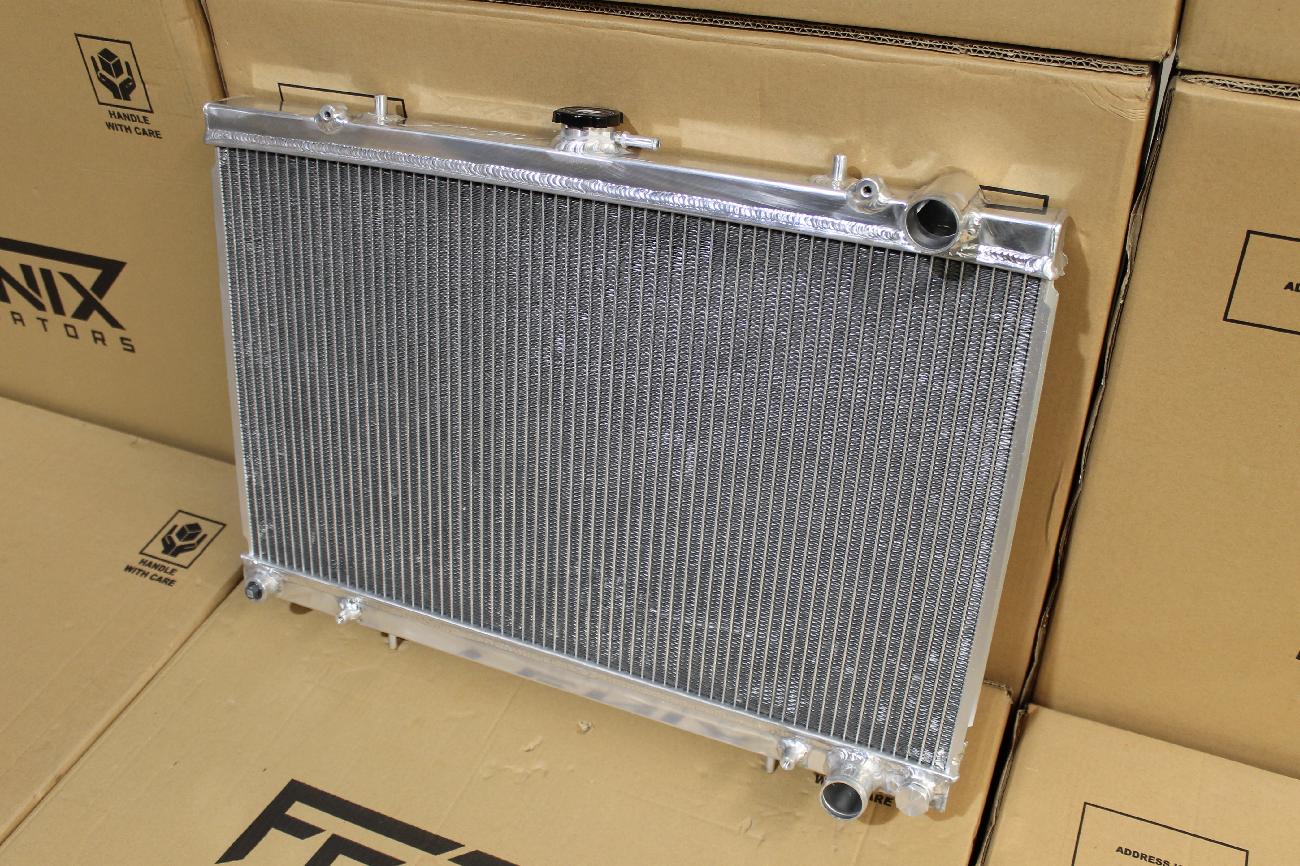 Aluminium Radiator R32 Nissan Skyline R32 GTS-T & GT-R Full Alloy Performance Radiator GEN II ...