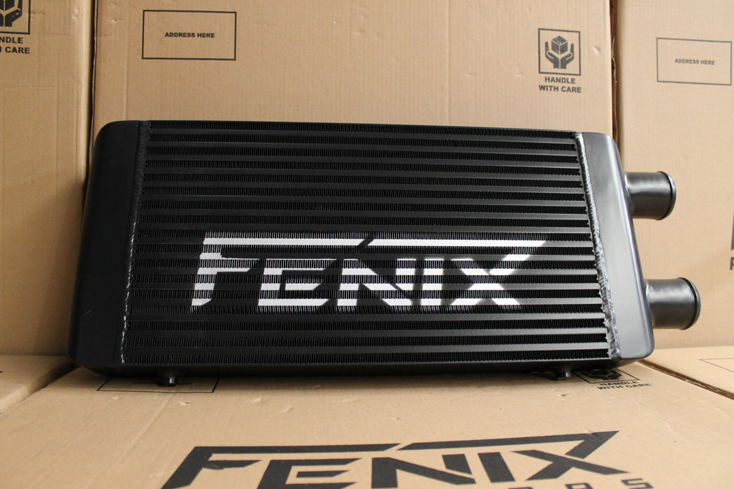 Bar & Plate Intercooler (Core Size 300x550x76mm. 2.5" Outlets Same Side).