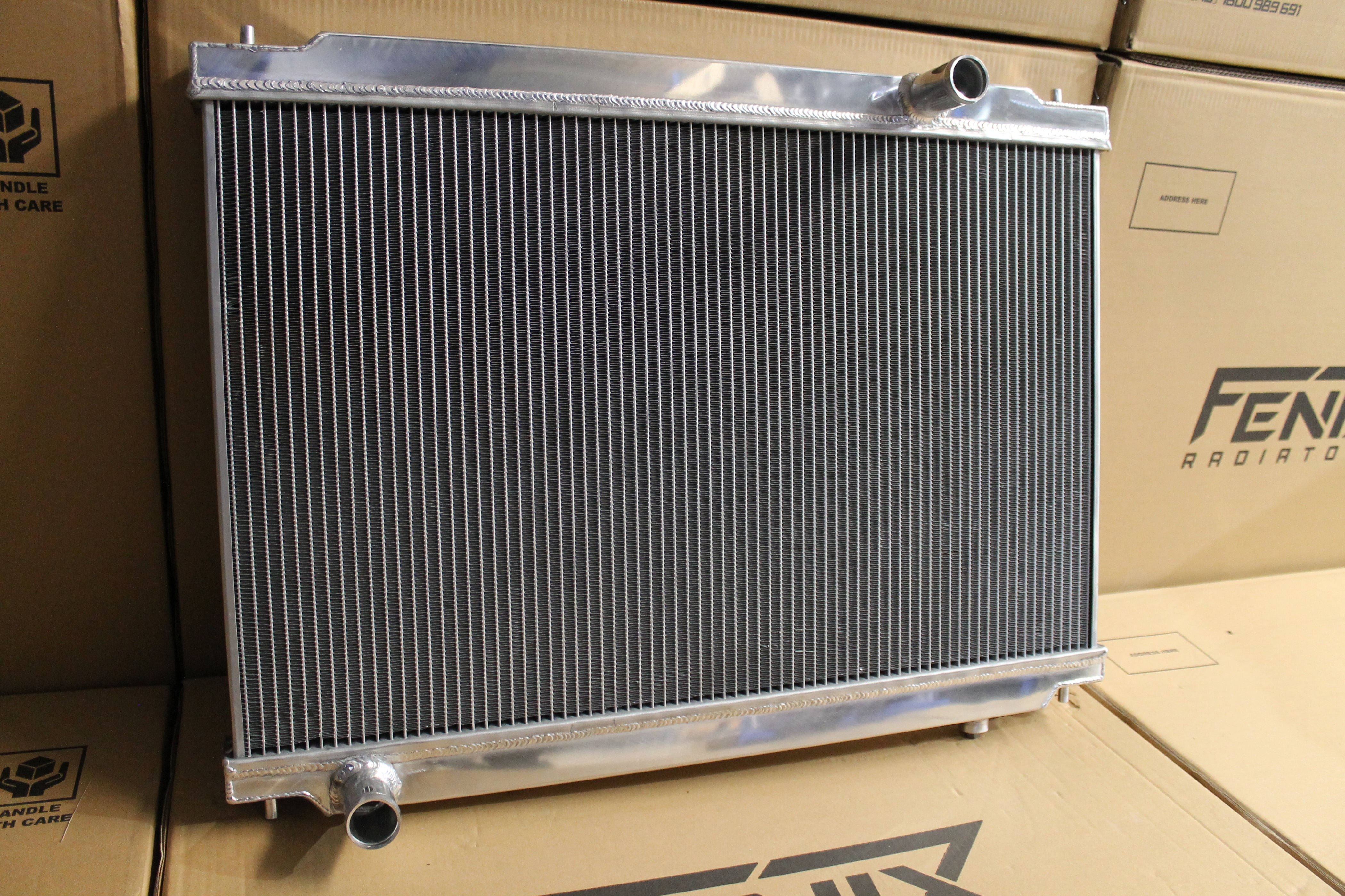 R35 Radiator Nissan GT-R (R35) Full Alloy Performance Radiator GEN II. — Fenix Radiators