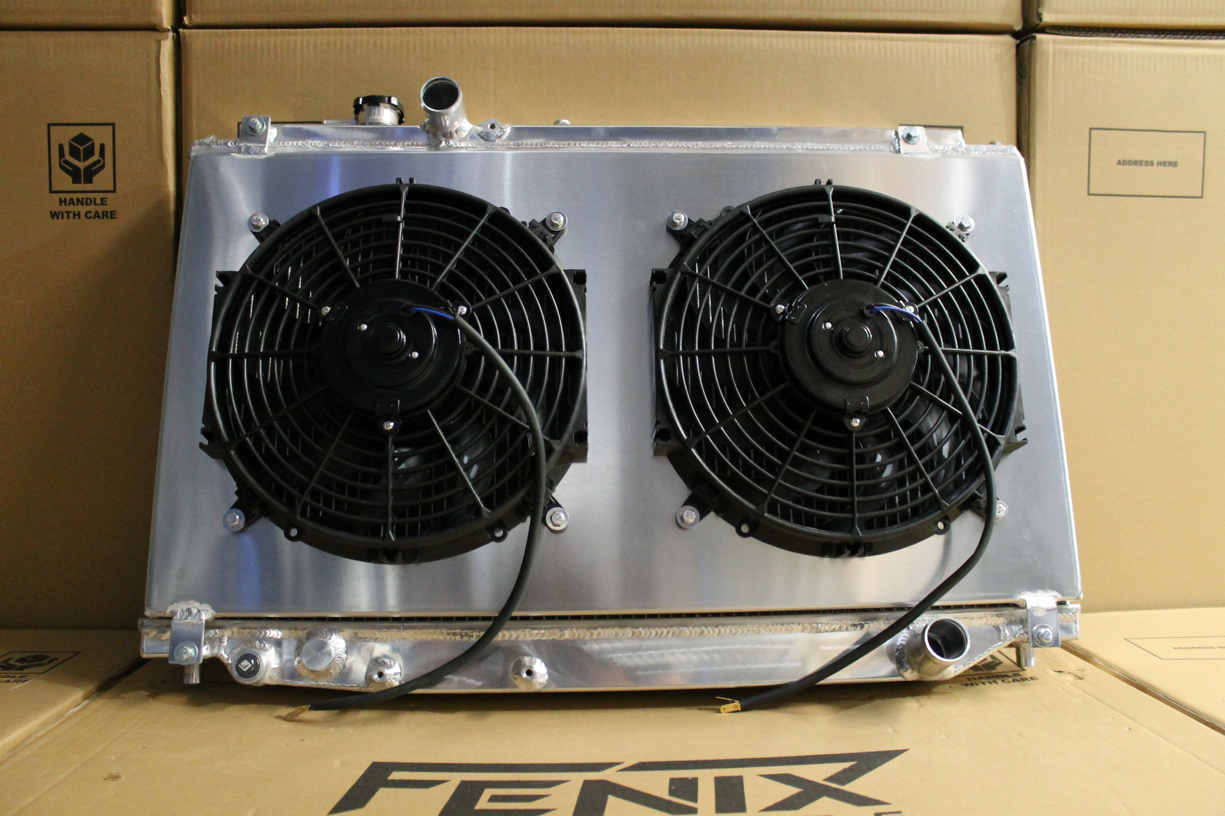 Toyota Supra JZA80 Full Alloy Performance Radiator & Fan Shroud Kit ...