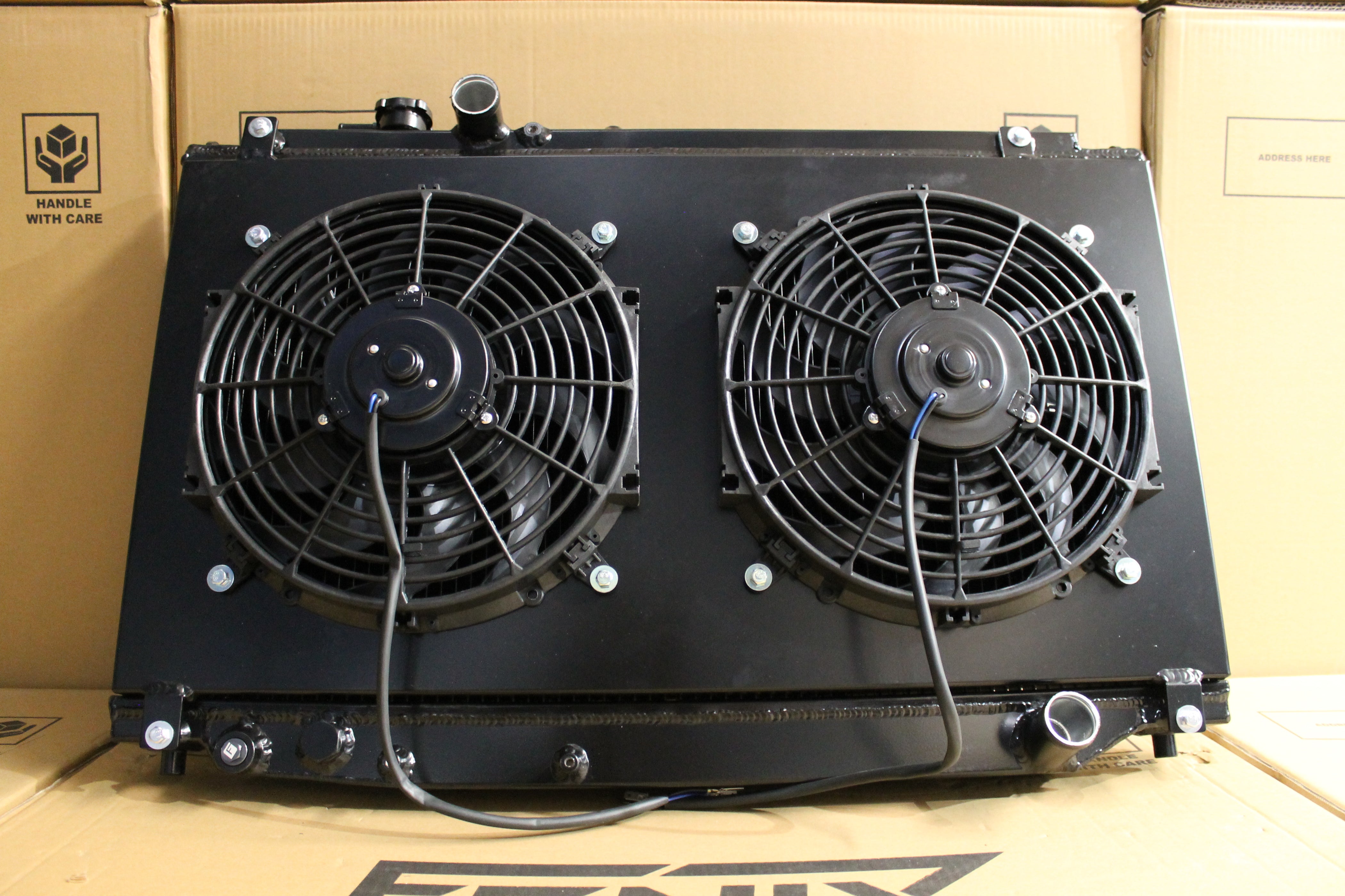 Toyota Supra JZA80 Full Alloy Performance Radiator & Fan Shroud Kit ...