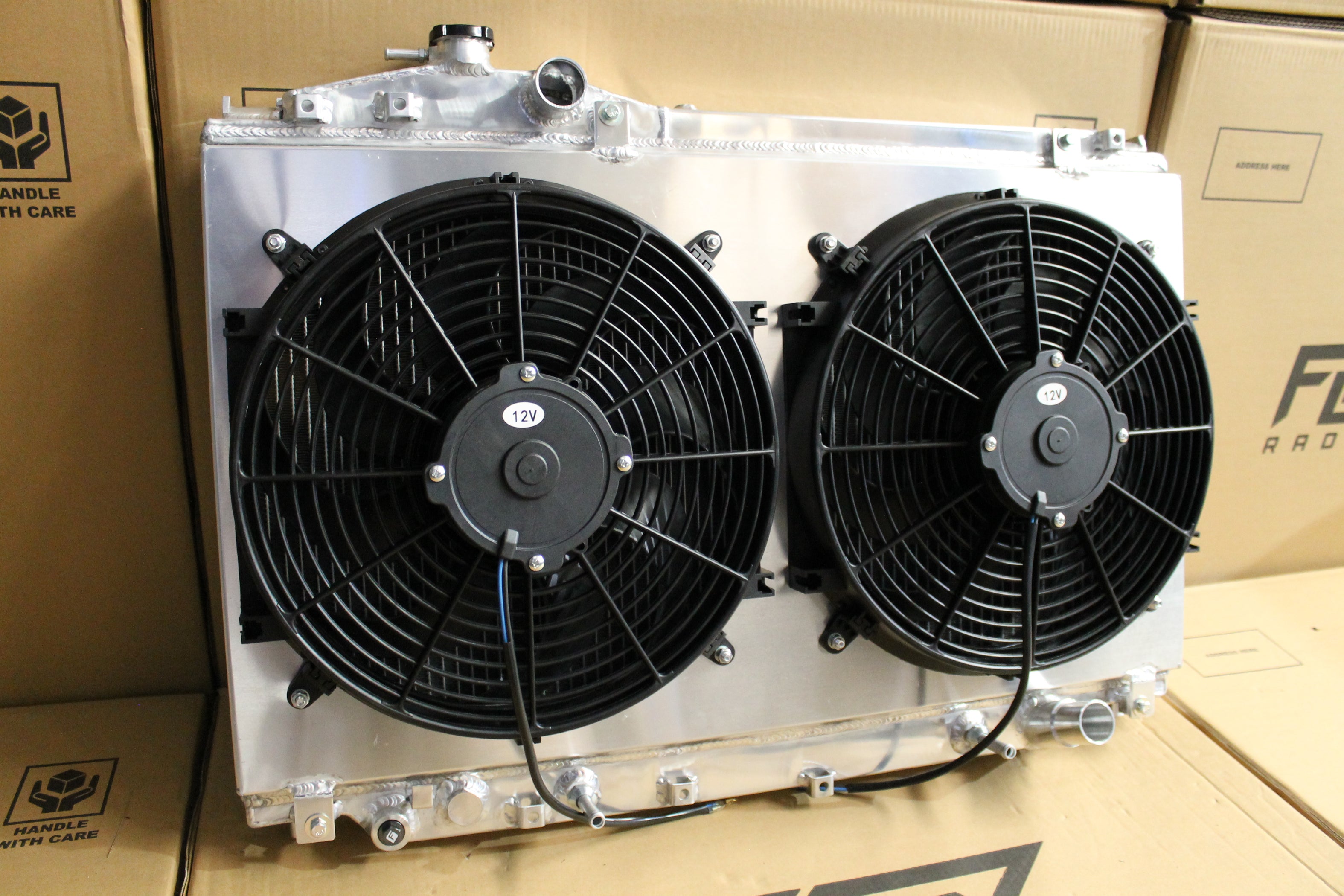 Toyota Soarer JZZ30R JZZ31R Full Alloy Performance Radiator & Fan Shro ...