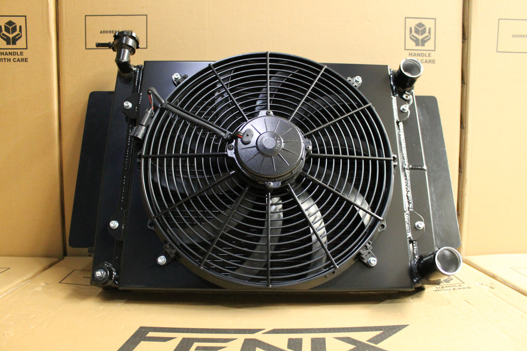 MAZDA RX7 Series 1-2-3 Full Alloy Performance Radiator, Custom Shroud ...