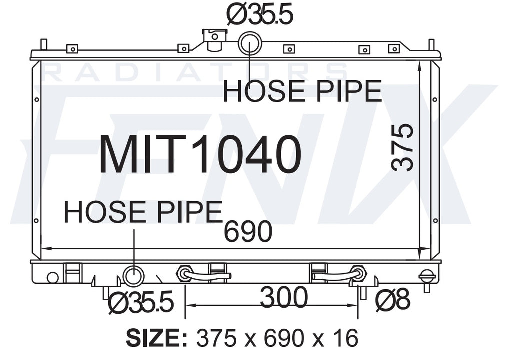 Radiator | Mitsubishi | Lancer | Fenix — fenixautoparts