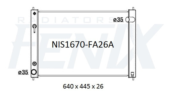 Nissan V36 Skyline 370GT Radiator & Condenser.