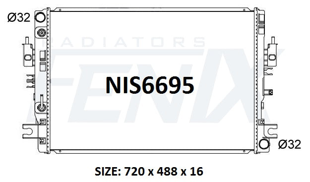 Nissan D23 - NP300 Diesel Radiator (MAY/2015 - Current).